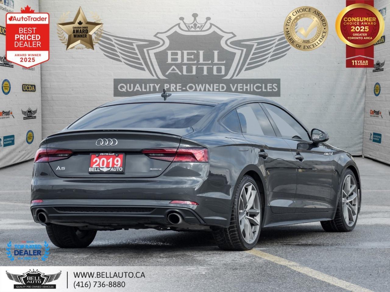 2019 Audi A5 Sportback Progressiv S-LINE QUATTRO SUNROOF B.CAM PWR&MMRYLTHR NOACCIDENT Toronto ON