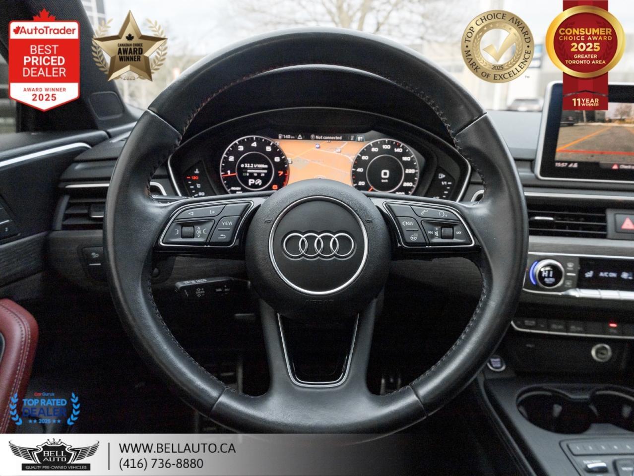 2019 Audi A5 Sportback Technik | QUATTRO | NAVI | 360CAM | HUD | REDLTHR | SUNROOF | B&O | NOACCIDENT Toronto ON