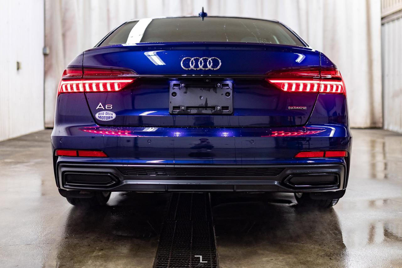 2019 Audi A6 Quattro Technik S-Line Leather Roof Nav BCam Red Deer AB