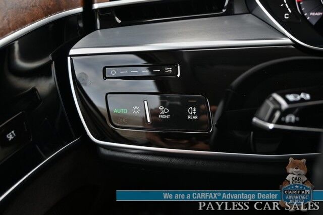 2019 Audi A8 L AWD / Luxury Pkg / Executive Pkg / Cold Weather Pkg / Driver Assist Pkg / Heated & Cooled Leather Seats / Heated Steering Wheel / Dual Sunroofs / NAV / HUD / Bang & Olufsen Speakers / 360 Cam / Low Miles Anchorage AK