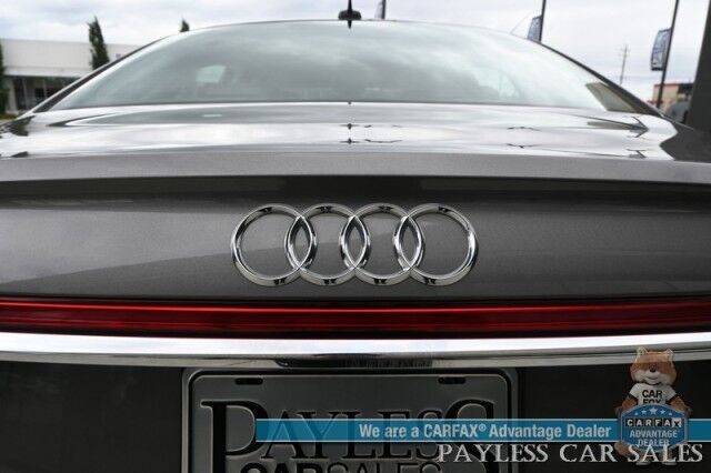 2019 Audi A8 L AWD / Luxury Pkg / Executive Pkg / Cold Weather Pkg / Driver Assist Pkg / Heated & Cooled Leather Seats / Heated Steering Wheel / Dual Sunroofs / NAV / HUD / Bang & Olufsen Speakers / 360 Cam / Low Miles Anchorage AK