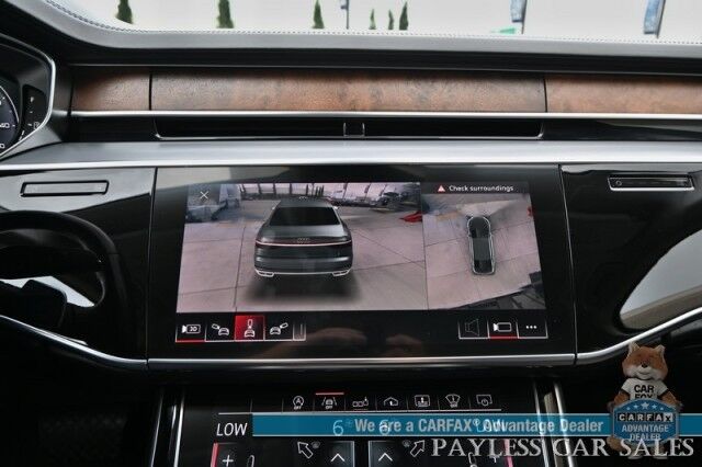 2019 Audi A8 L AWD / Luxury Pkg / Executive Pkg / Cold Weather Pkg / Driver Assist Pkg / Heated & Cooled Leather Seats / Heated Steering Wheel / Dual Sunroofs / NAV / HUD / Bang & Olufsen Speakers / 360 Cam / Low Miles Anchorage AK