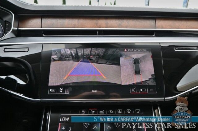 2019 Audi A8 L AWD / Luxury Pkg / Executive Pkg / Cold Weather Pkg / Driver Assist Pkg / Heated & Cooled Leather Seats / Heated Steering Wheel / Dual Sunroofs / NAV / HUD / Bang & Olufsen Speakers / 360 Cam / Low Miles Anchorage AK
