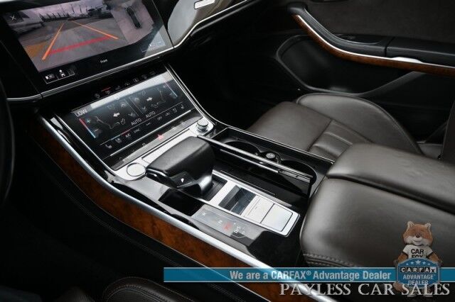 2019 Audi A8 L AWD / Luxury Pkg / Executive Pkg / Cold Weather Pkg / Driver Assist Pkg / Heated & Cooled Leather Seats / Heated Steering Wheel / Dual Sunroofs / NAV / HUD / Bang & Olufsen Speakers / 360 Cam / Low Miles Anchorage AK