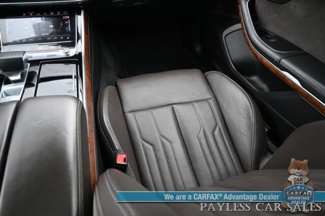 2019 Audi A8 L AWD / Luxury Pkg / Executive Pkg / Cold Weather Pkg / Driver Assist Pkg / Heated & Cooled Leather Seats / Heated Steering Wheel / Dual Sunroofs / NAV / HUD / Bang & Olufsen Speakers / 360 Cam / Low Miles Anchorage AK