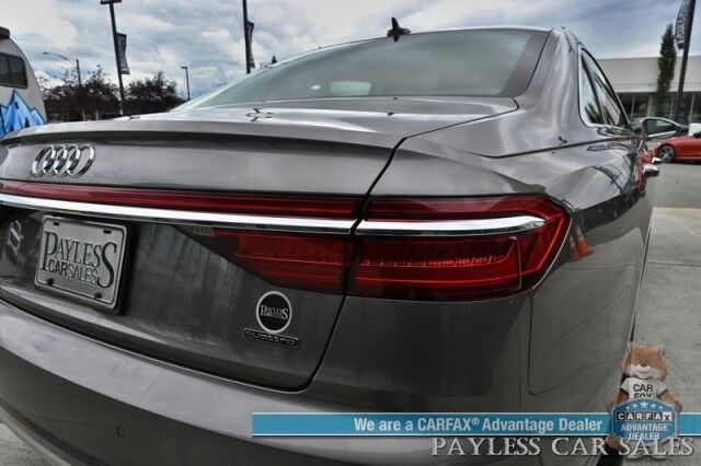 2019 Audi A8 L AWD / Luxury Pkg / Executive Pkg / Cold Weather Pkg / Driver Assist Pkg / Heated & Cooled Leather Seats / Heated Steering Wheel / Dual Sunroofs / NAV / HUD / Bang & Olufsen Speakers / 360 Cam / Low Miles Anchorage AK