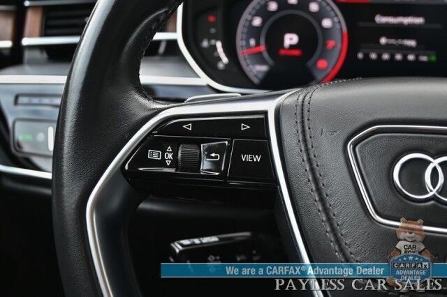 2019 Audi A8 L AWD / Luxury Pkg / Executive Pkg / Cold Weather Pkg / Driver Assist Pkg / Heated & Cooled Leather Seats / Heated Steering Wheel / Dual Sunroofs / NAV / HUD / Bang & Olufsen Speakers / 360 Cam / Low Miles Anchorage AK