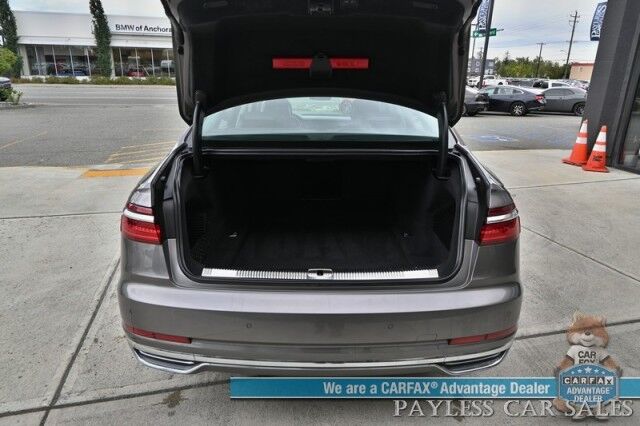 2019 Audi A8 L AWD / Luxury Pkg / Executive Pkg / Cold Weather Pkg / Driver Assist Pkg / Heated & Cooled Leather Seats / Heated Steering Wheel / Dual Sunroofs / NAV / HUD / Bang & Olufsen Speakers / 360 Cam / Low Miles Anchorage AK
