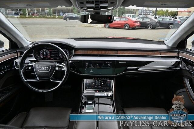 2019 Audi A8 L AWD / Luxury Pkg / Executive Pkg / Cold Weather Pkg / Driver Assist Pkg / Heated & Cooled Leather Seats / Heated Steering Wheel / Dual Sunroofs / NAV / HUD / Bang & Olufsen Speakers / 360 Cam / Low Miles Anchorage AK