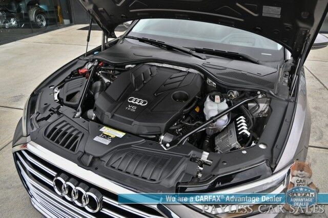 2019 Audi A8 L AWD / Luxury Pkg / Executive Pkg / Cold Weather Pkg / Driver Assist Pkg / Heated & Cooled Leather Seats / Heated Steering Wheel / Dual Sunroofs / NAV / HUD / Bang & Olufsen Speakers / 360 Cam / Low Miles Anchorage AK