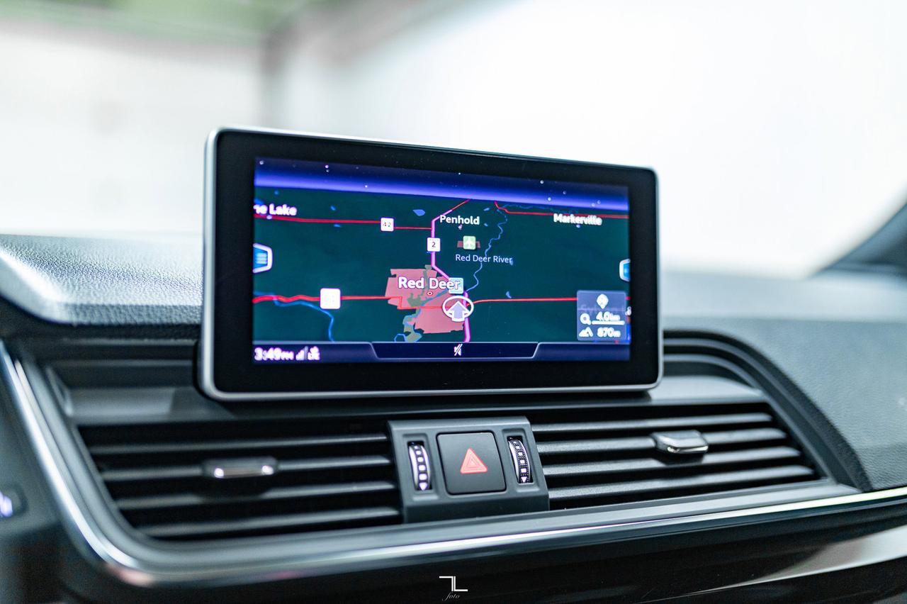 2019 Audi Q5 Quattro Technik S-Line Black Optics Leather Roof Nav Red Deer AB