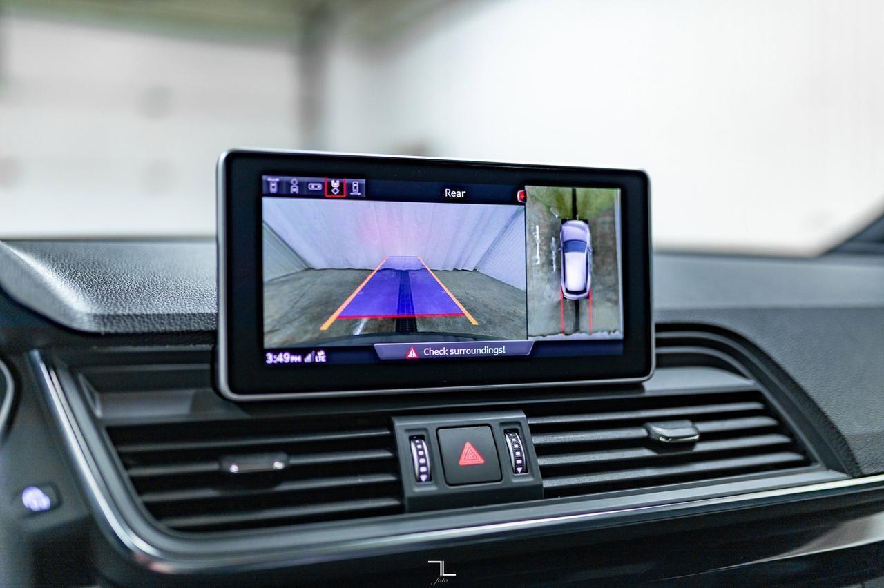 2019 Audi Q5 Quattro Technik S-Line Black Optics Leather Roof Nav Red Deer AB