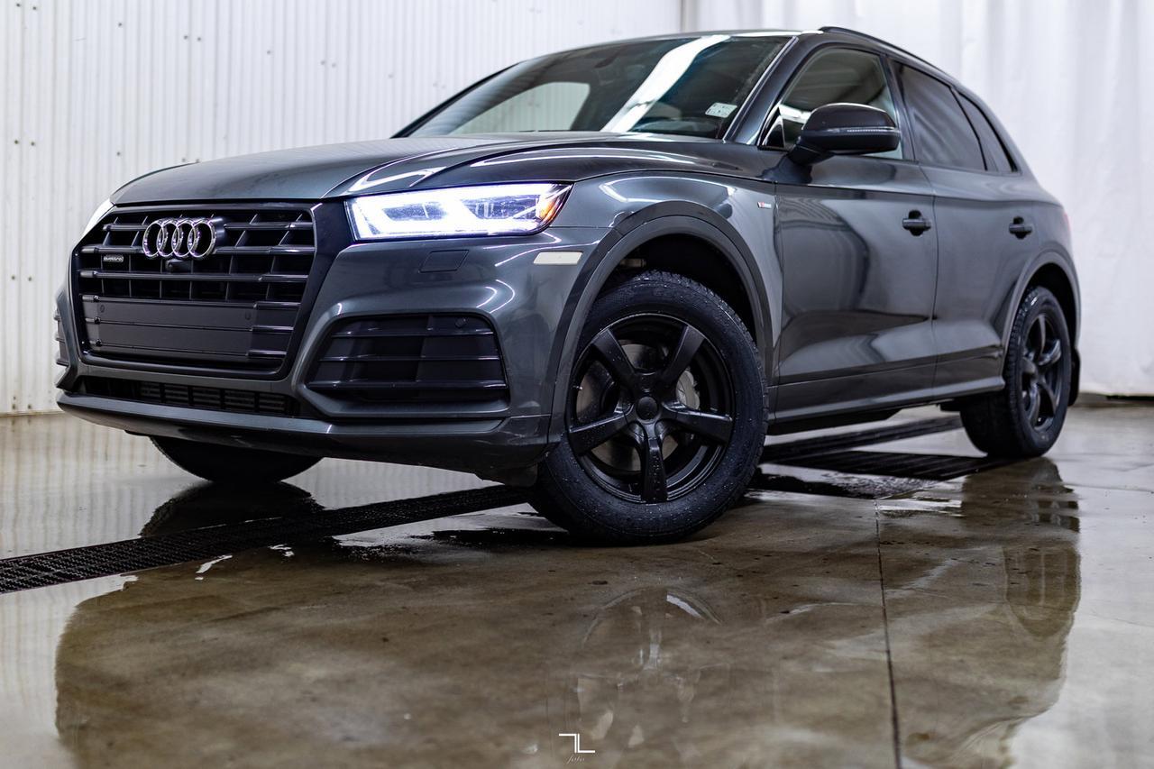 2019 Audi Q5 Quattro Technik S-Line Black Optics Leather Roof Nav Red Deer AB