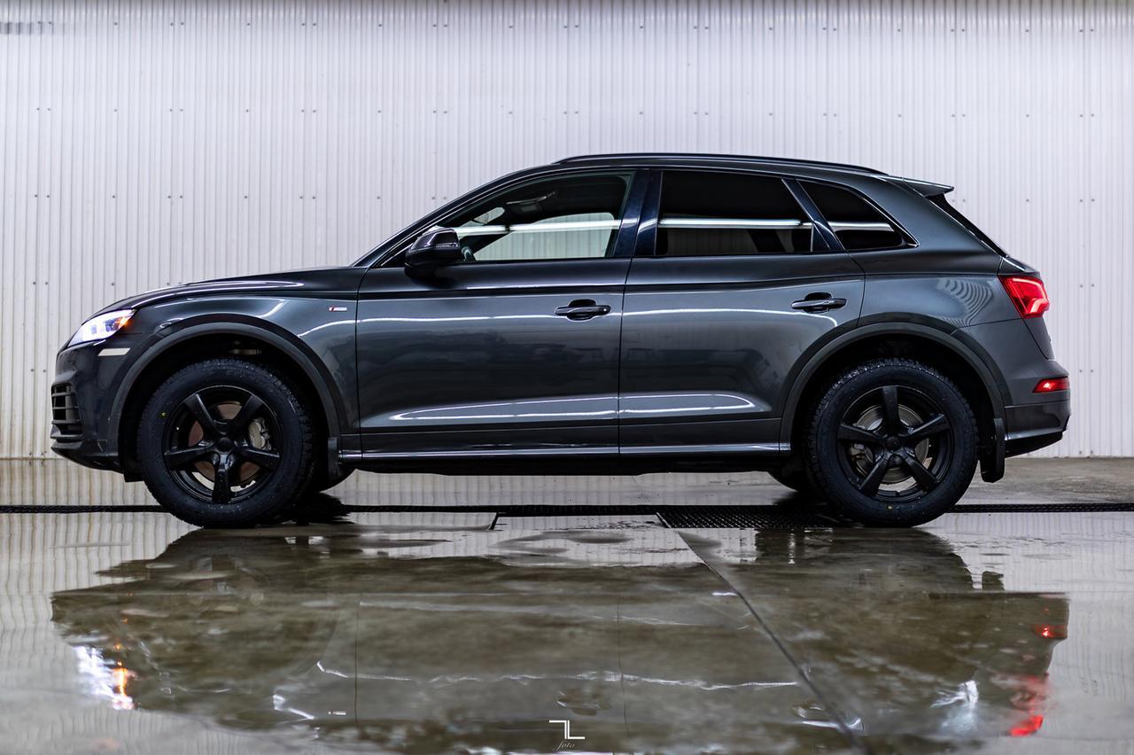 2019 Audi Q5 Quattro Technik S-Line Black Optics Leather Roof Nav Red Deer AB