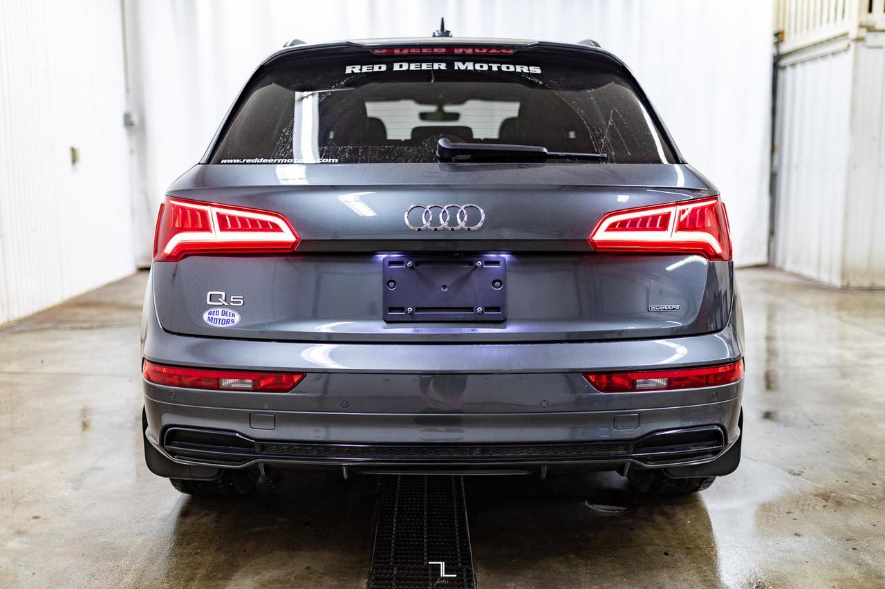 2019 Audi Q5 Quattro Technik S-Line Black Optics Leather Roof Nav Red Deer AB