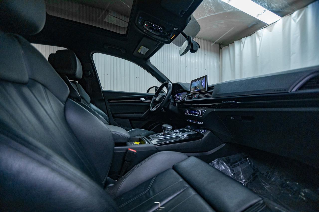 2019 Audi Q5 Quattro Technik S-Line Black Optics Leather Roof Nav Red Deer AB