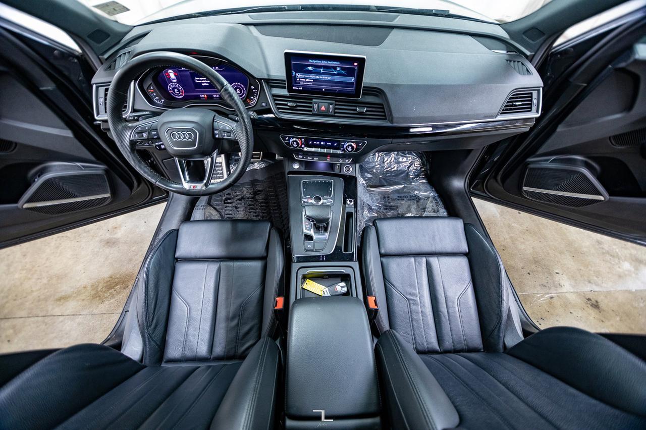 2019 Audi Q5 Quattro Technik S-Line Black Optics Leather Roof Nav Red Deer AB