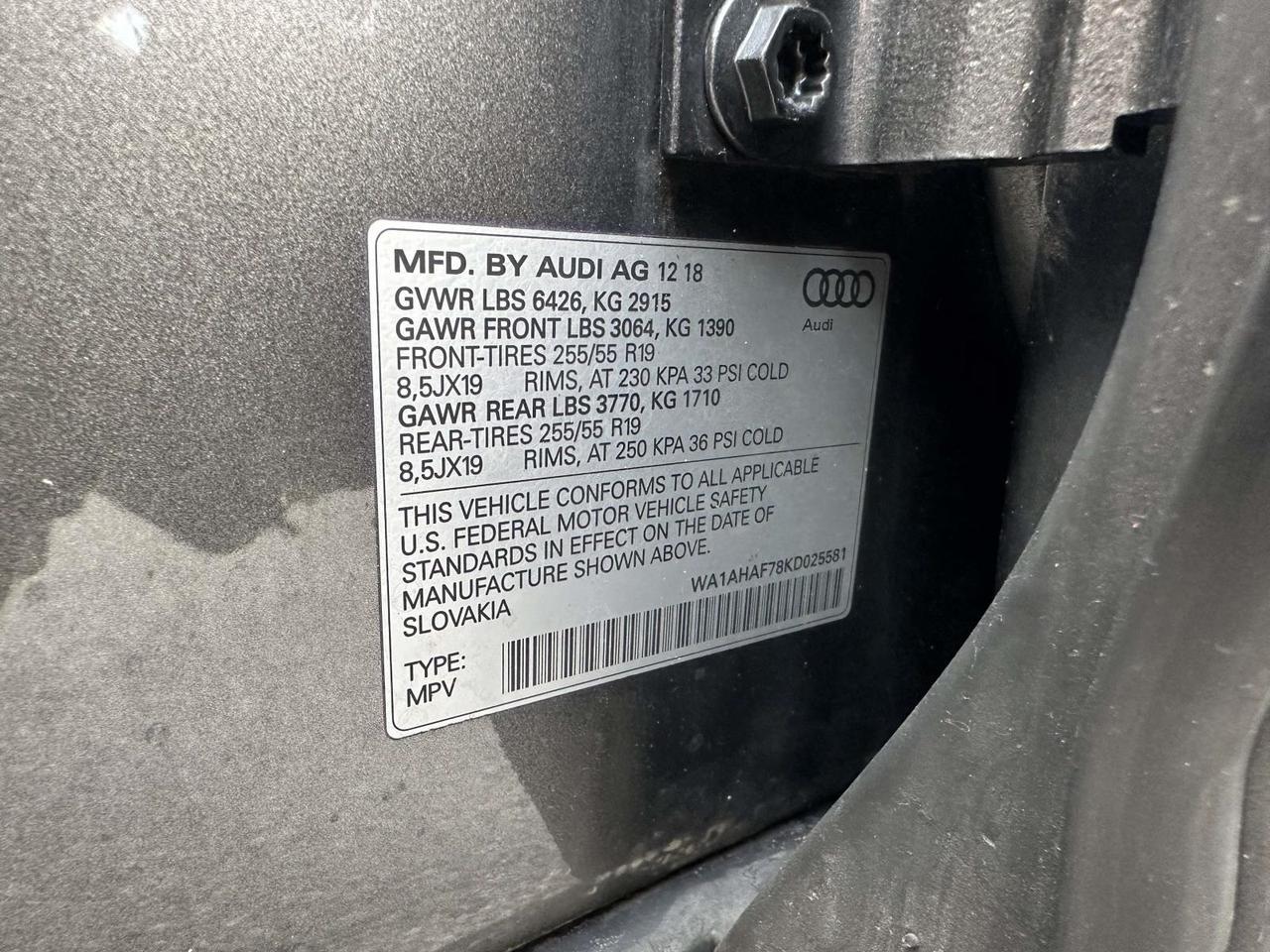 2019 Audi Q7 45 Premium Alexandria VA