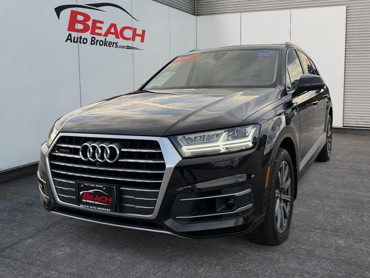 2019 Audi Q7 Premium Plus, HEATED SEATS, 2ND ROW HEATED, 3RD ROW, MOONROOF, UNIVERSAL GARAGE DOOR OPENER, BLUETOOTH, POWERED 3RD ROW, TOW PACKAGE, POWER MIRRORS, KEYLESS START, COME AND TEST DRIVE THIS AUDI Q7!