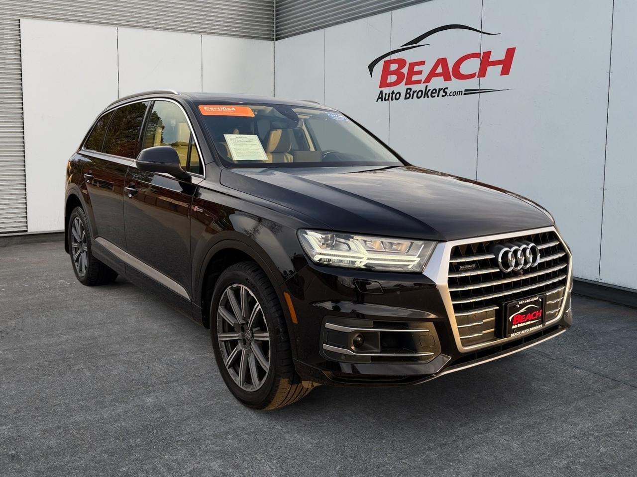 2019 Audi Q7 Premium Plus, HEATED SEATS, 2ND ROW HEATED, 3RD ROW, MOONROOF, UNIVERSAL GARAGE DOOR OPENER, BLUETOOTH, POWERED 3RD ROW, TOW PACKAGE, POWER MIRRORS, KEYLESS START, COME AND TEST DRIVE THIS AUDI Q7!
