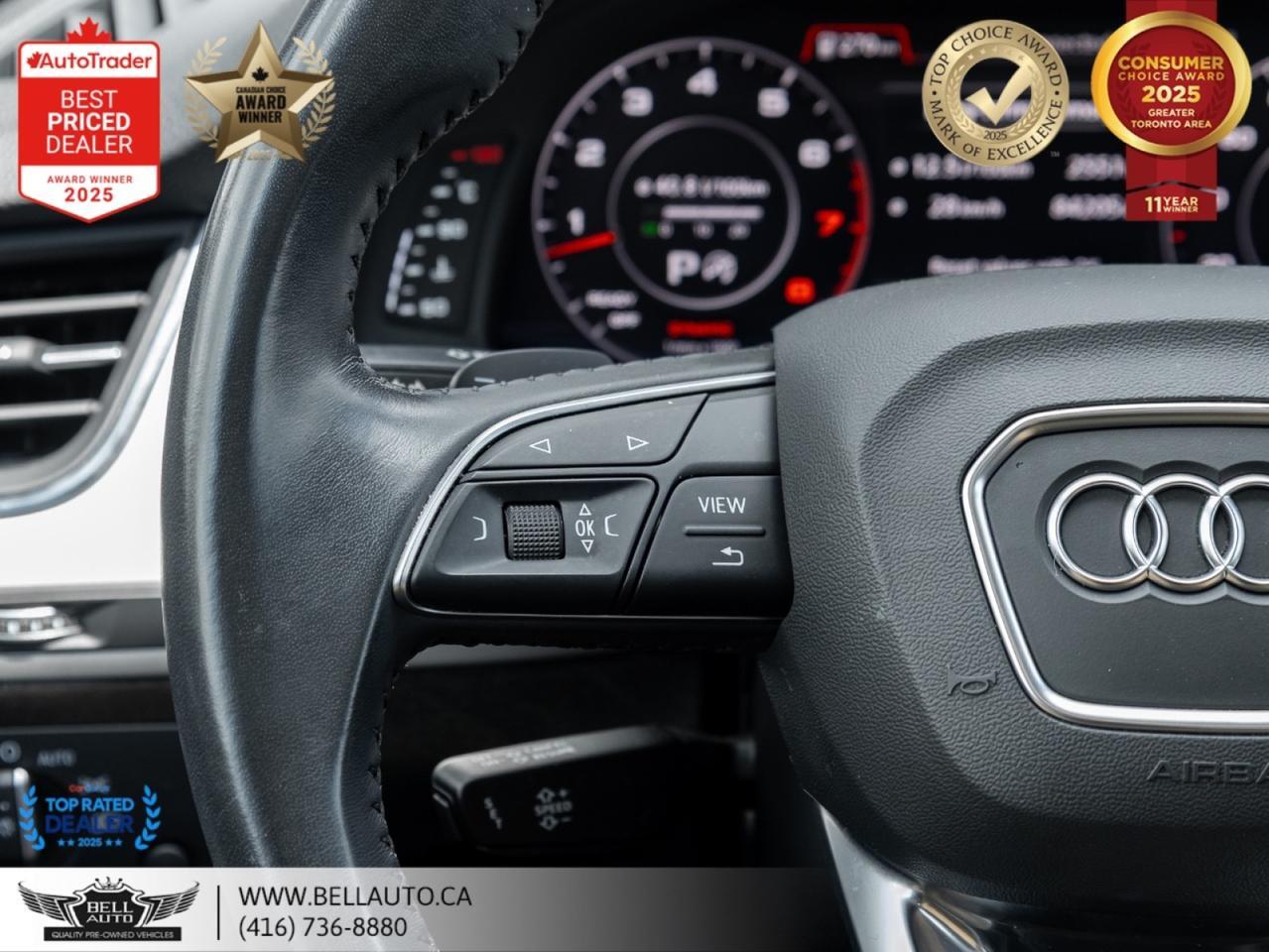 2019 Audi Q7 Progressiv | NAVI | 360CAM | PANO | HTD&VNTLD SEATS | NOACCIDENT Toronto ON