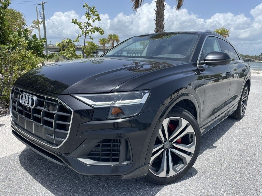 2019 Audi Q8 PREMIUM PLUS~ONLINE FINANCE~AUTO START/STOP~CAMERA SYSTEM~COOLED SEATS~HEATED SIDE MIRRORS~LEATHER SEATS~MEMORIZED SEAT SETTINGS~PANORAMIC MOONROOF / SUNROOF~PARKING SENSORS~PREMIUM SOUND SYSTEM Sarasota FL