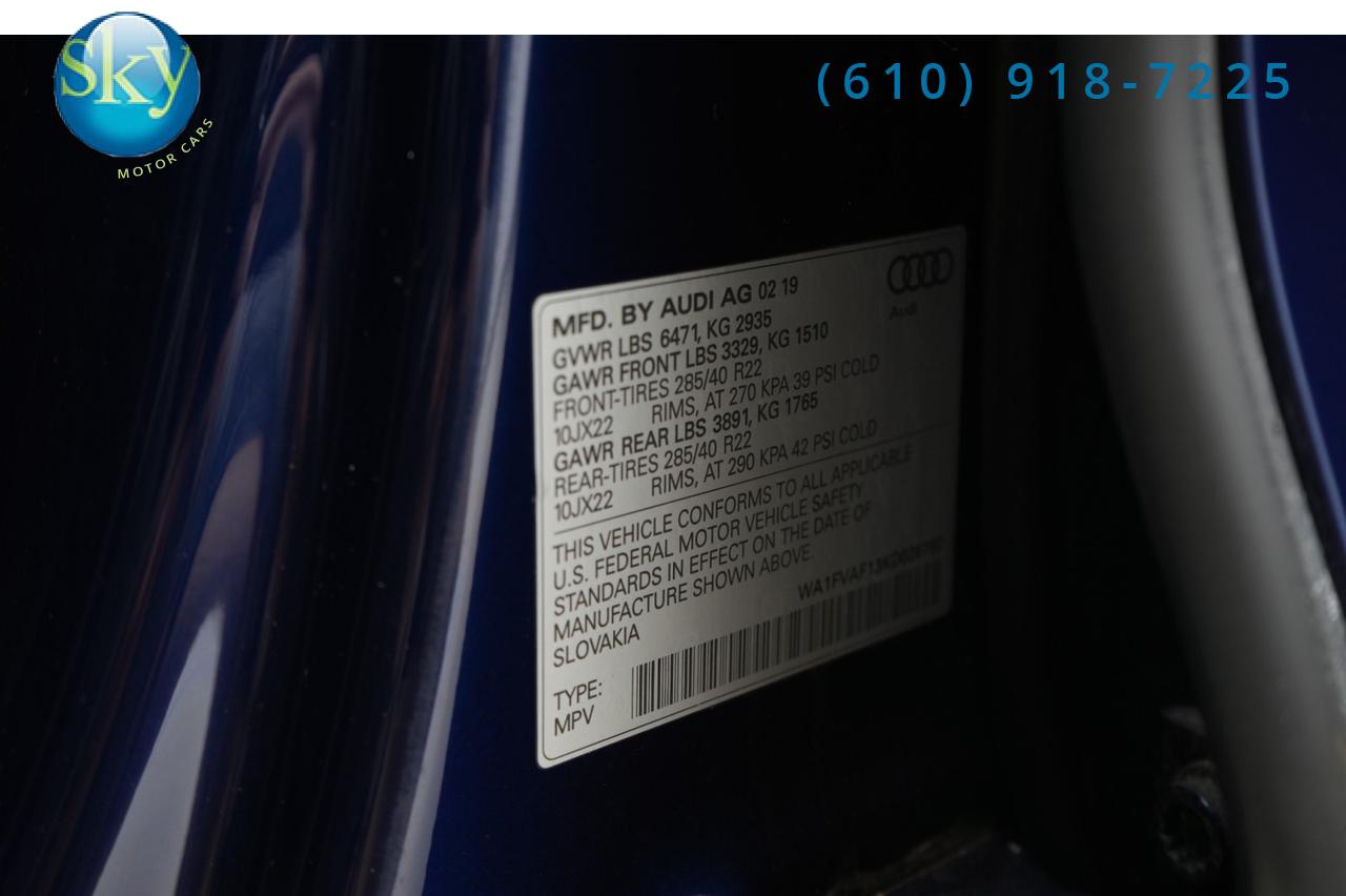 2019 Audi Q8 Quattro AWD Prestige $90,470 MSRP West Chester PA