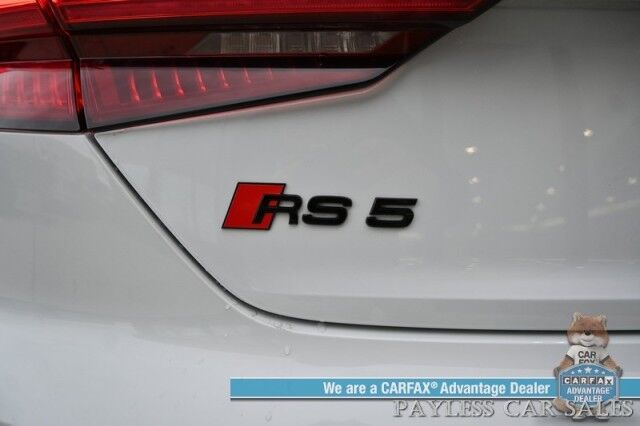 2019 Audi RS 5 Coupe / AWD / Dynamic Pkg / Black Optic Carbon Pkg / Auto Start / Power & Heated Leather Seats / Sunroof / NAV / Bang & Olufsen Speakers W/Morel Subwoofer / Blind Spot Alert / Apple CarPlay & Android Auto / 2nd Set of Wheels Anchorage AK