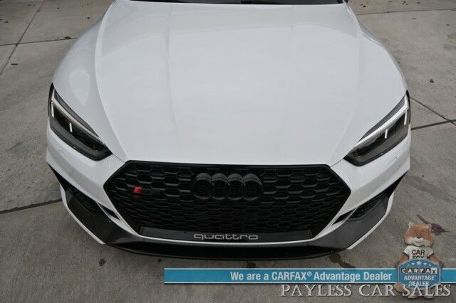 2019 Audi RS 5 Coupe / AWD / Dynamic Pkg / Black Optic Carbon Pkg / Auto Start / Power & Heated Leather Seats / Sunroof / NAV / Bang & Olufsen Speakers W/Morel Subwoofer / Blind Spot Alert / Apple CarPlay & Android Auto / 2nd Set of Wheels Anchorage AK