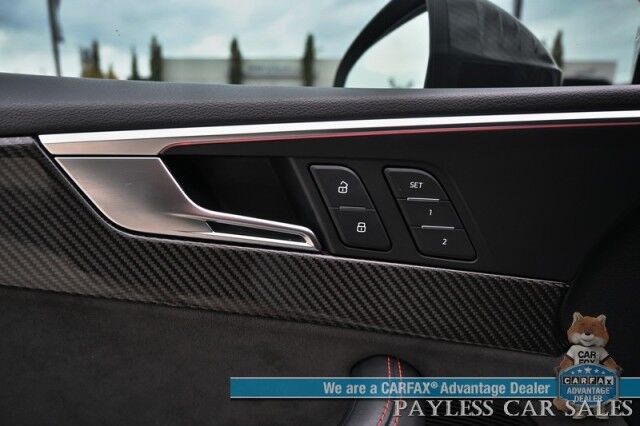 2019 Audi RS 5 Coupe / AWD / Dynamic Pkg / Black Optic Carbon Pkg / Auto Start / Power & Heated Leather Seats / Sunroof / NAV / Bang & Olufsen Speakers W/Morel Subwoofer / Blind Spot Alert / Apple CarPlay & Android Auto / 2nd Set of Wheels Anchorage AK
