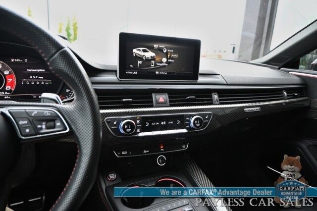 2019 Audi RS 5 Coupe / AWD / Dynamic Pkg / Black Optic Carbon Pkg / Auto Start / Power & Heated Leather Seats / Sunroof / NAV / Bang & Olufsen Speakers W/Morel Subwoofer / Blind Spot Alert / Apple CarPlay & Android Auto / 2nd Set of Wheels Anchorage AK
