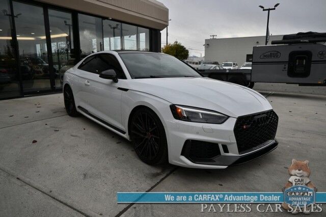 2019 Audi RS 5 Coupe / AWD / Dynamic Pkg / Black Optic Carbon Pkg / Auto Start / Power & Heated Leather Seats / Sunroof / NAV / Bang & Olufsen Speakers W/Morel Subwoofer / Blind Spot Alert / Apple CarPlay & Android Auto / 2nd Set of Wheels Anchorage AK