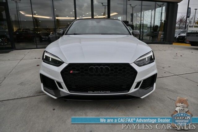2019 Audi RS 5 Coupe / AWD / Dynamic Pkg / Black Optic Carbon Pkg / Auto Start / Power & Heated Leather Seats / Sunroof / NAV / Bang & Olufsen Speakers W/Morel Subwoofer / Blind Spot Alert / Apple CarPlay & Android Auto / 2nd Set of Wheels Anchorage AK