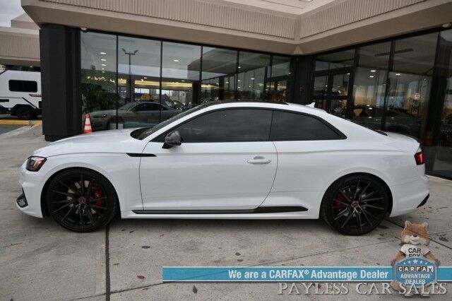 2019 Audi RS 5 Coupe / AWD / Dynamic Pkg / Black Optic Carbon Pkg / Auto Start / Power & Heated Leather Seats / Sunroof / NAV / Bang & Olufsen Speakers W/Morel Subwoofer / Blind Spot Alert / Apple CarPlay & Android Auto / 2nd Set of Wheels Anchorage AK