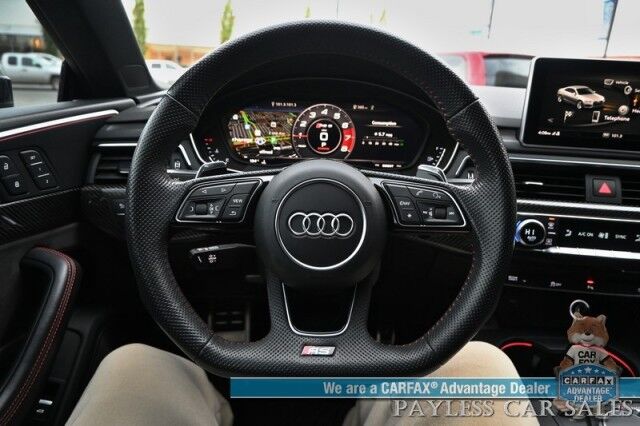2019 Audi RS 5 Coupe / AWD / Dynamic Pkg / Black Optic Carbon Pkg / Auto Start / Power & Heated Leather Seats / Sunroof / NAV / Bang & Olufsen Speakers W/Morel Subwoofer / Blind Spot Alert / Apple CarPlay & Android Auto / 2nd Set of Wheels Anchorage AK