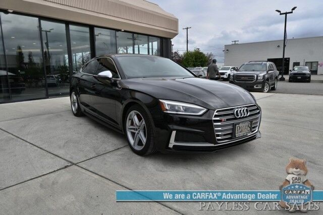 2019 Audi S5 Sportback Premium Plus / AWD / S Sport & Cold Weather Pkg / Front & Rear Heated Nappa Leather Seats / Heated Steering Wheel / Navigation / Bang & Olufsen Speakers / Sunroof / Blind Spot Alert / Only 34K Miles Anchorage AK