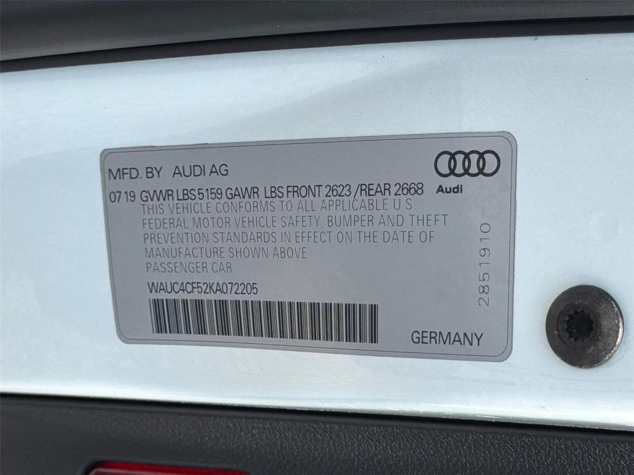 2019 Audi S5 Sportback Prestige Hagerstown MD
