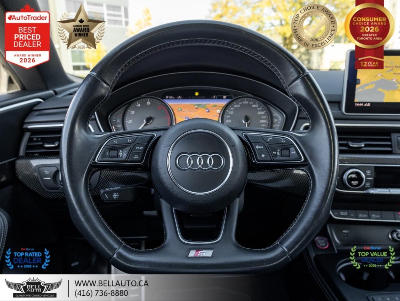 2019 Audi S5 Sportback Progressiv | BLKOPTICS | NAVI | B.CAM | PANO | CRBNFBR | NOACCIDENT Toronto ON