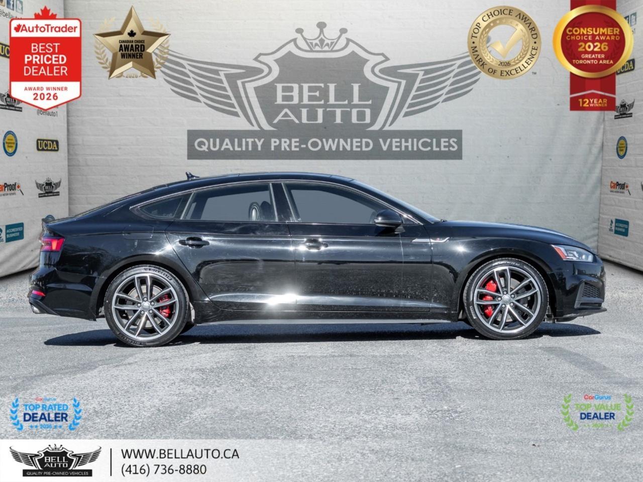 2019 Audi S5 Sportback Progressiv | BLKOPTICS | NAVI | B.CAM | PANO | CRBNFBR | NOACCIDENT Toronto ON