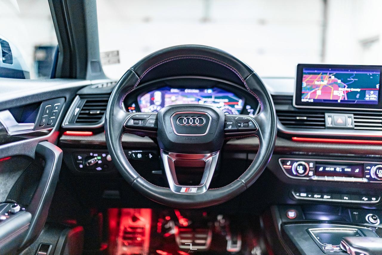 2019 Audi SQ5 Quattro Technik Black Optics Leather Roof Nav Red Deer AB