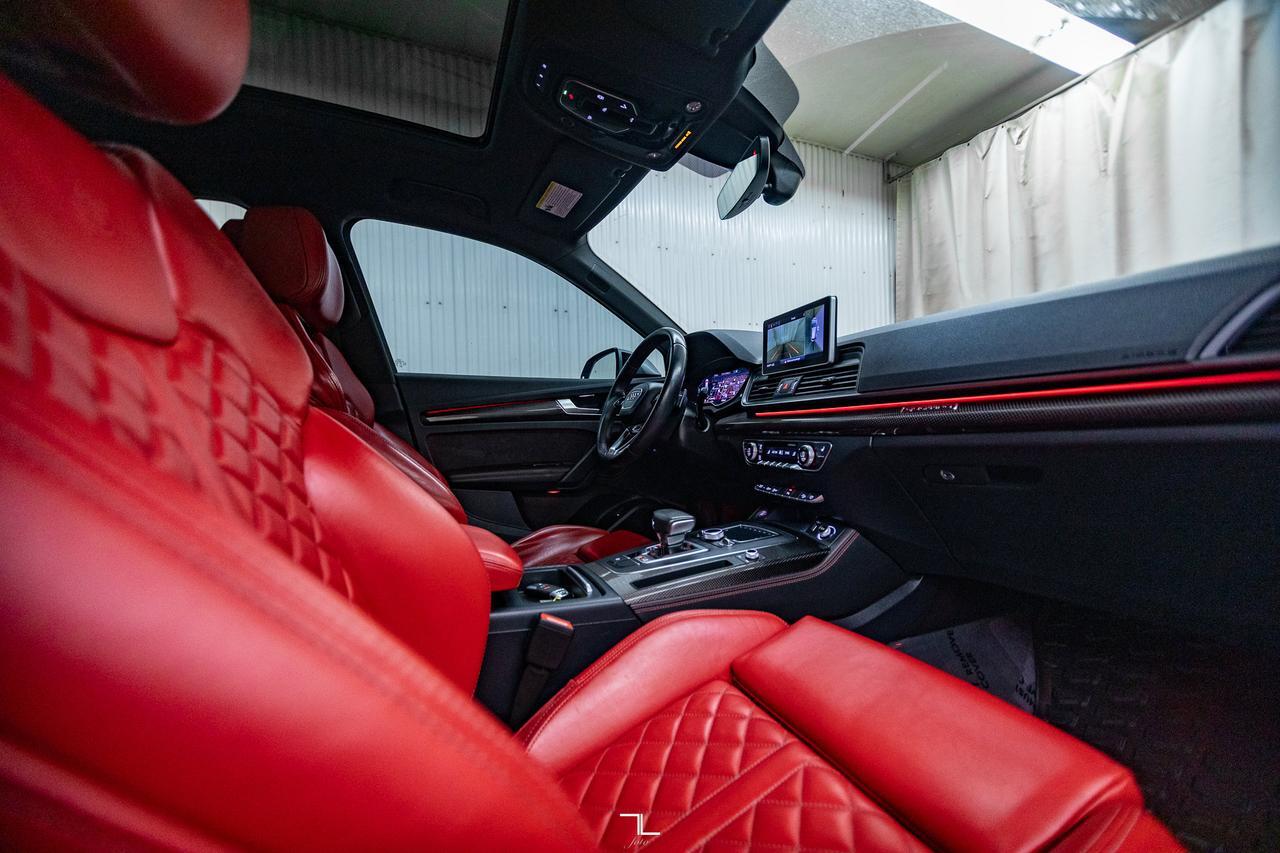 2019 Audi SQ5 Quattro Technik Black Optics Leather Roof Nav Red Deer AB