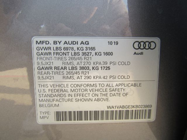 2019 Audi e-tron Premium Plus Plano TX