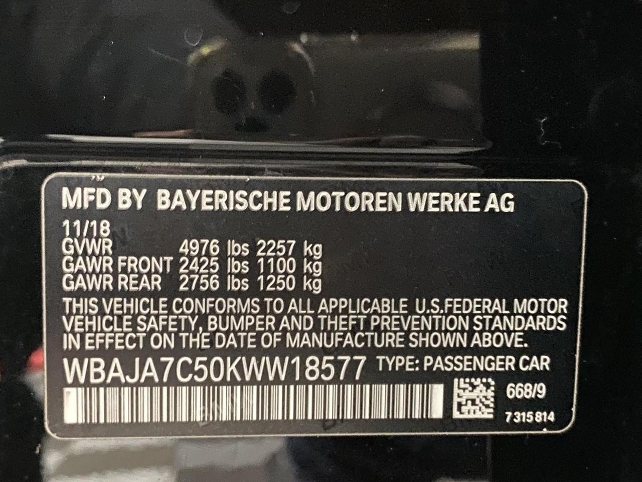 2019 BMW 5 Series 530i xDrive Richmond Hill NY