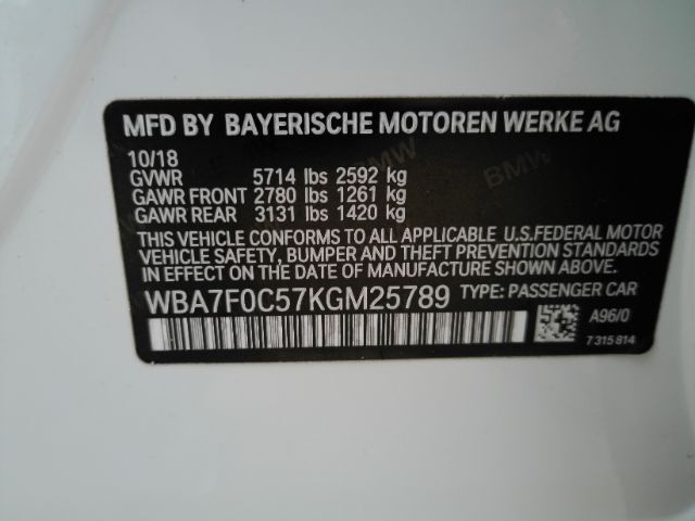 2019 BMW 7-Series 750i M-Sport Line Plano TX