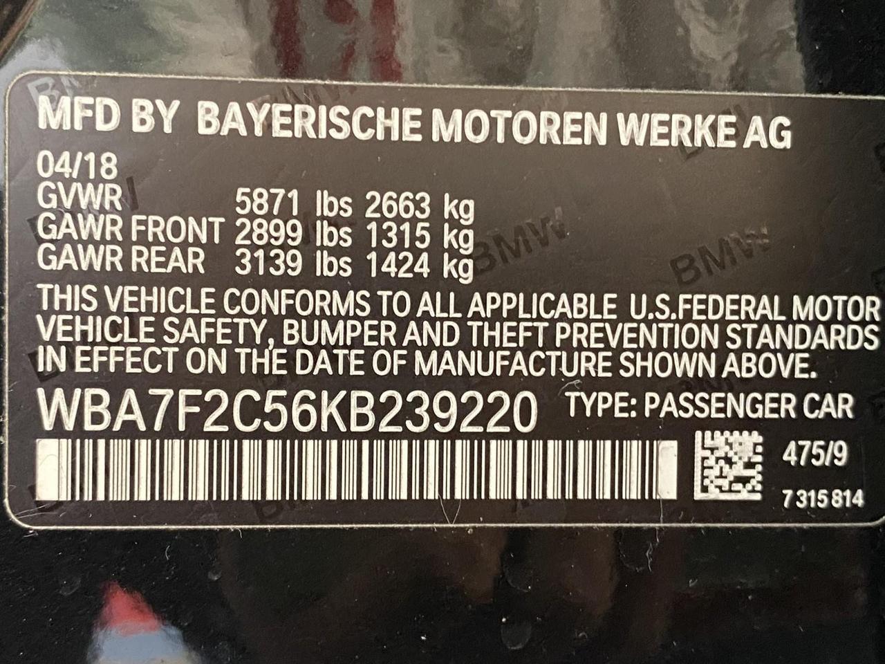 2019 BMW 7 Series 750i xDrive Richmond Hill NY