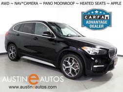 2019_BMW_X1 xDrive28i AWD_*NAVIGATION, SAFETY ALERTS, BACKUP-CAMERA, PANORAMA MOONROOF, HEATED SEATS/STEERING, COMFORT ACCESS, POWER LIFTGATE, 18 INCH ALLOYS, APPLE CARPLAY_ Round Rock TX
