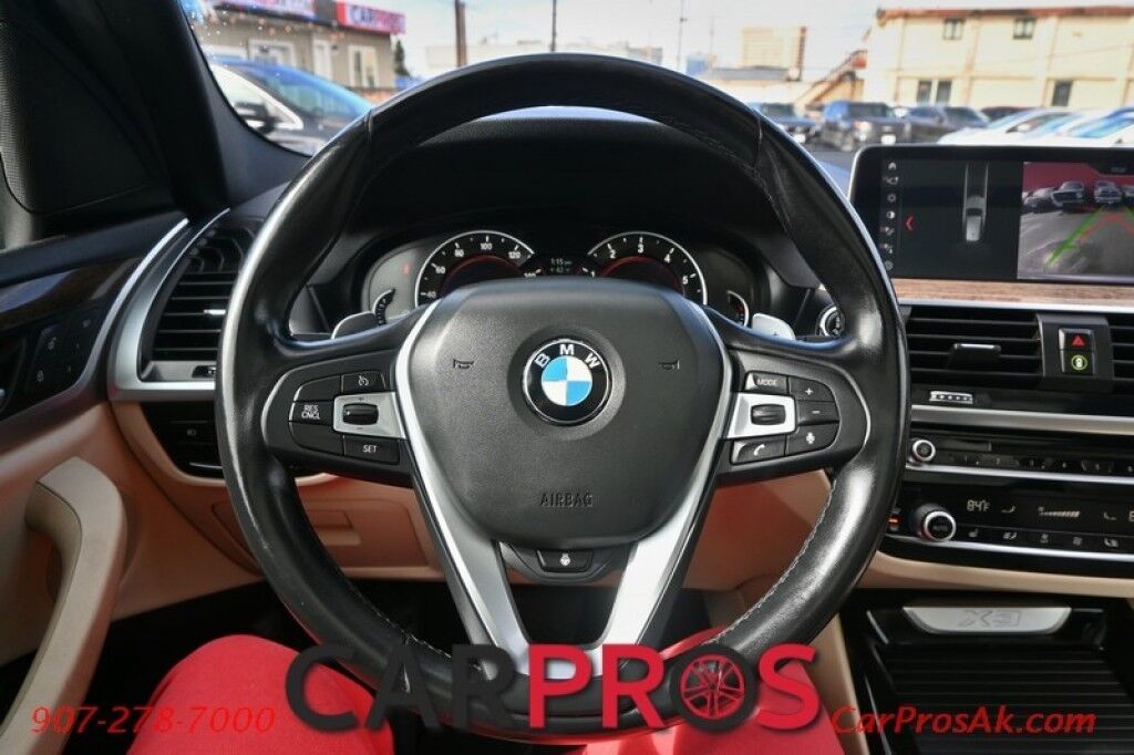 2019 BMW X3 xDrive30i - AWD - Convenience & Driving Assist Pkg - Power Leather Heated Seats - Heated Steering Wheel - Panoramic Sunroof - Keyless Entry & Start - Dual Zone Climate - Bluetooth - Navigation - Backup Camera - Power Liftgate Anchorage AK