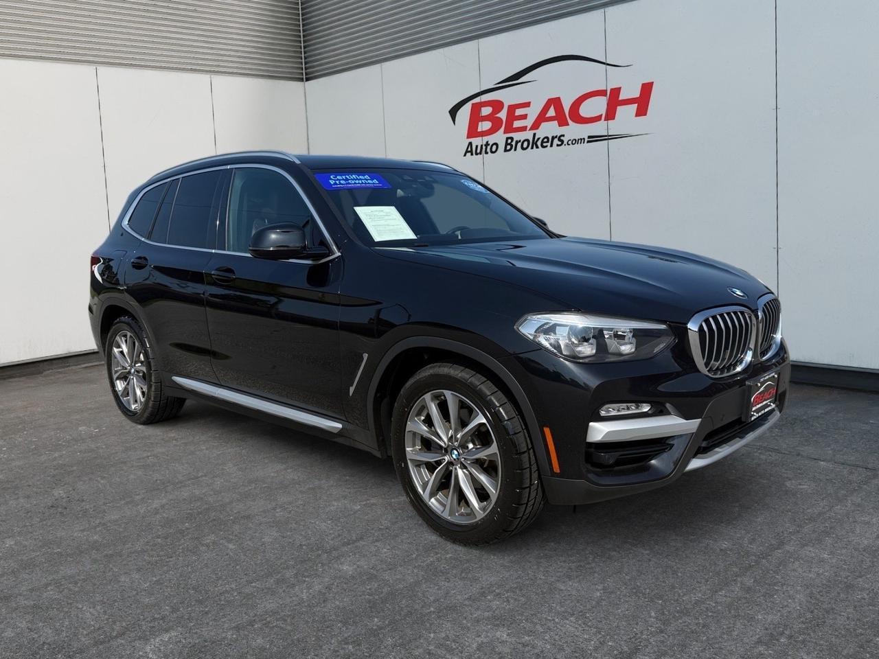 2019 BMW X3 xDrive30i, MOONROOF, BLUETOOTH, POWER LIFTGATE, BACKUP CAMERA, POWER MIRRORS, HEATED SEATS, KEYLESS ENTRY, CLEAN CARFAX!
