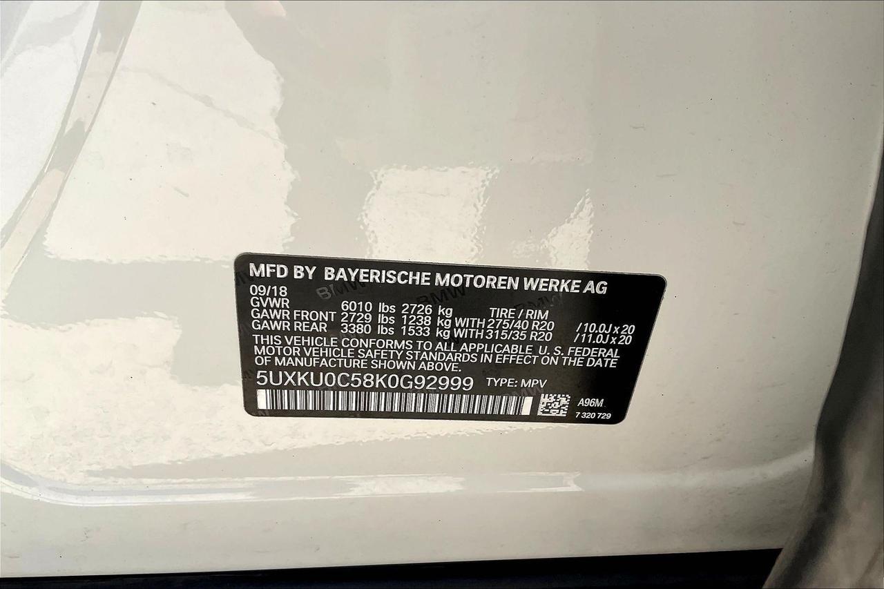 2019 BMW X6 SDRIVE35I Houston TX