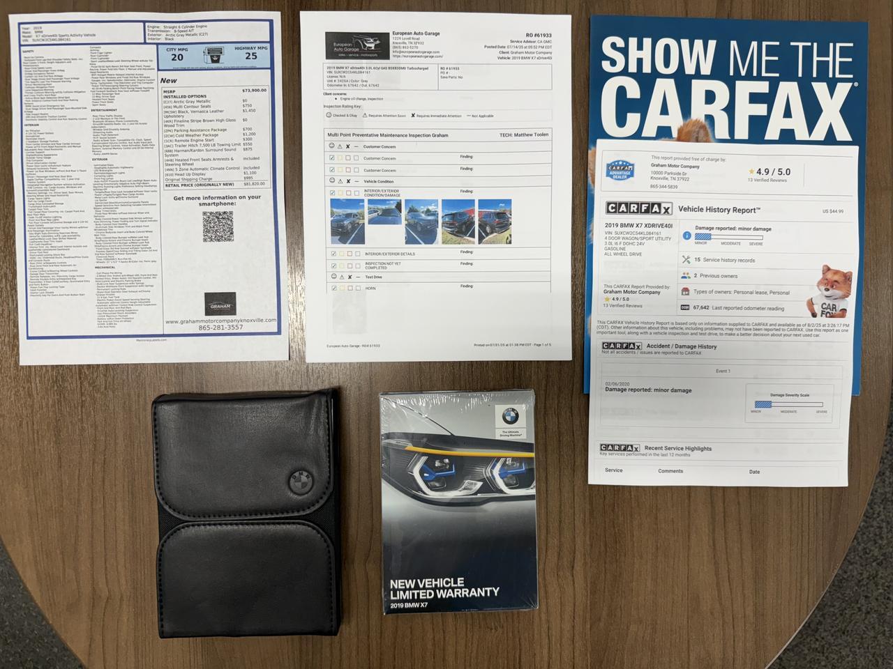 2019 BMW X7 XDRIVE40I Knoxville TN
